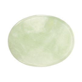 PATIKIL Thumb Worry Stone for Anxiety, Natural Oval Crystal Stone, Polished Gemstone Hand Carved Pocket Rock Anxiety Crystals for Women Stress Gifts Meditation, Grass Green