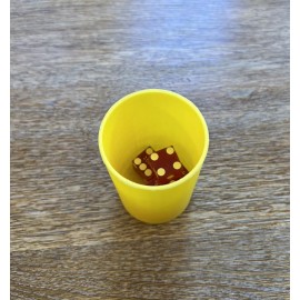 Unbranded Professional Size Dice Stacking Cup 4 Dice Capacity Straight Taper Trick Shots