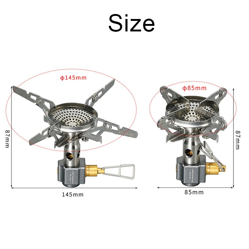 3300W Camping Stove High Efficient Backpacking Stove Camping Split Gas