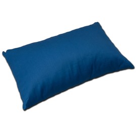 Organic Lavender Pillow 30 x 20 cm Organic Cover Gentian Blue + Organic Natural Inlet / Scented Pillow Herb Cushion