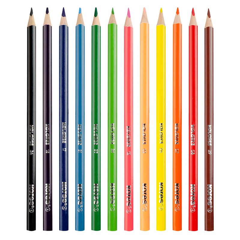 Kores - Kolores: 12 Coloured Pencils for Kids, Beginners and