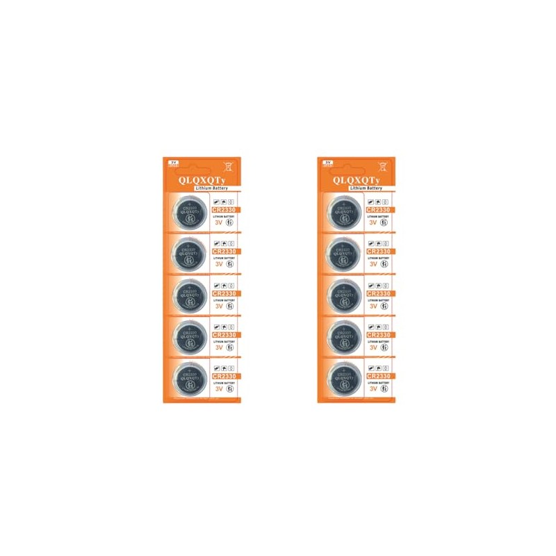 QLQXQTy 10PACK CR2330 Battery Lithium 3V