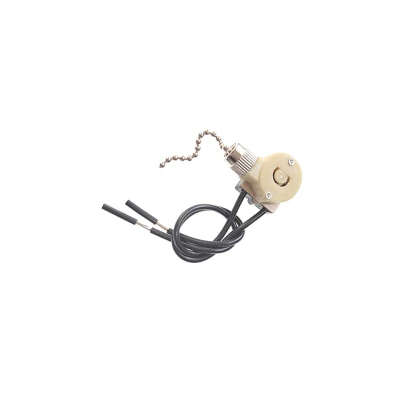 Sinton E81372 ON-Off Nickel Pull Chain Lamp Switch for Lighted