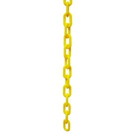 Plastic decorative safety security chain, Crowd Control Center (32', Yellow)