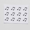 Music Notes Planner Stickers, 120 Clear Music Day Designer Planner