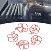 50Pcs Leaf Paper Clips 4 Leaf Clover Design Strong Metal