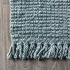 JONATHAN Y NRF103B-5 para Hand Woven Chunky Jute with Fringe