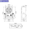 FEITA Ionizer Air Blower ESD Ionizer Desktop Ionizing Air Blower