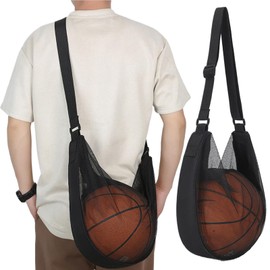 Basketball Backpack, Mesh Bag, Basketball Accessories, Backpack Bag, Basketball Bag, Mesh Bag with Carabiner, Mesh Bag for Football, Basketball