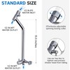 G-Promise All Metal Shower Diverter with Low Holder, Extended 13.5
