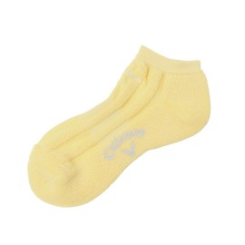 Callaway C25193200 Women's Ankle Socks (Pile, Functional Material EZ DRY), Antibacterial and Deodorizing, Golf Socks, 1060_yellow