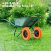 4.80/4.00-8 Flat Free Tire and Wheel, 16" Solid Wheelbarrow Tires