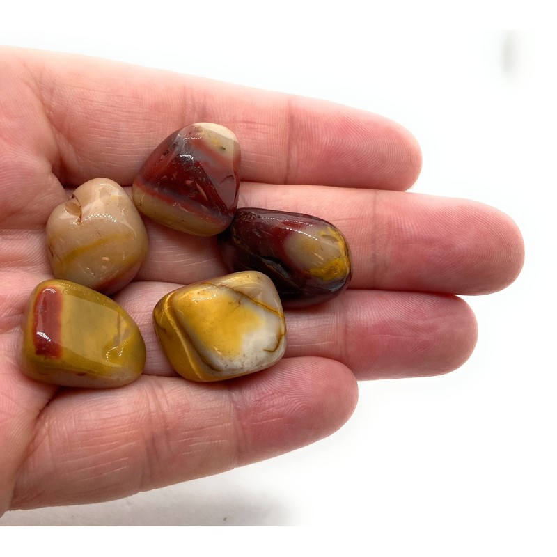 Mookaite Small Crystal Tumbled Stones - 5 Pc