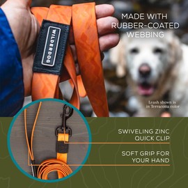 Wilderdog Waterproof Dog Leash - Repels Water & Dirt - Terracotta