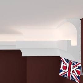 FAST DECOR Premium 20cm Sample Product Coving for Ceilings Polystyrene, !Variation Available! Coving for Ceilings, Cornice Coving, Polystyrene Coving for Ceiling Moulding Lightweight