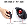 Sanwa Supply MA-WTB178BK Wireless Ergo Trackball