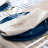 Blue Sky Edge Collection Dark Blue Plastic Plates 6.3" -