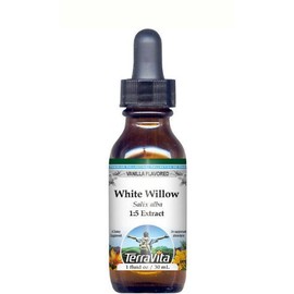 White Willow Bark Glycerite Liquid Extract (1:5) - Vanilla Flavored (1 oz, ZIN: 513242) - 3 Pack