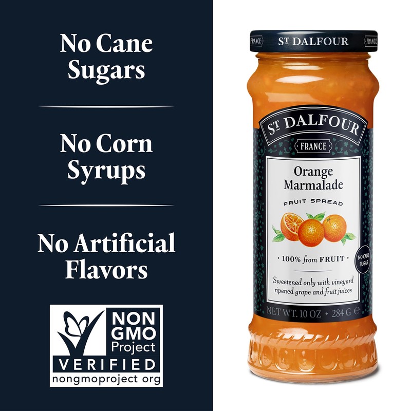 St. Dalfour Orange Marmalade Fruit Spread - 10oz - 100%