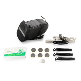 Twilight Garage Bike Saddle Bag with Repair Tool Kits, 16-in-1 Multi-Function Bicycle Tool Kits Waterproof Bicycle Tail Bag Rear Bag for Cycling Mountain Road Bikes