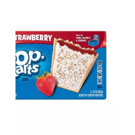Pop-Tarts KELLOGG'S POP TARTS, FROSTED STRAWBERRY (48 TOASTER PASTRIES PER BOX) USA BAKED