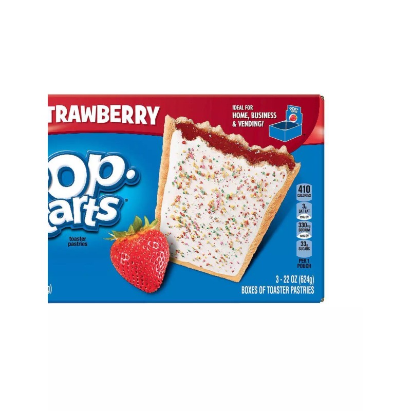 Pop-Tarts KELLOGG'S POP TARTS, FROSTED STRAWBERRY (48 TOASTER PASTRIES PER
