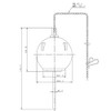 Kakudai 9475 Toilet Repair Low Tank Rubber Float, I-Type, For