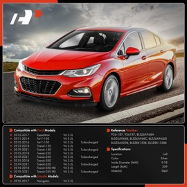 A-Premium Driver Side Turbo Coolant Line Kit Compatible with Ford F-150 2011-2016, Transit-150/250/350 2015-2021, Transit-350 HD 2015-2021, Expedition & Lincoln Navigator, V6 3.5L, Left Side