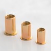 GUEEYUAW Pack of 60 Rivet Nuts M8 Rivet Nuts, Flat