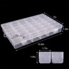 UOONY 3pack Plastic Organizer Box 36 Grids Craft Storage with