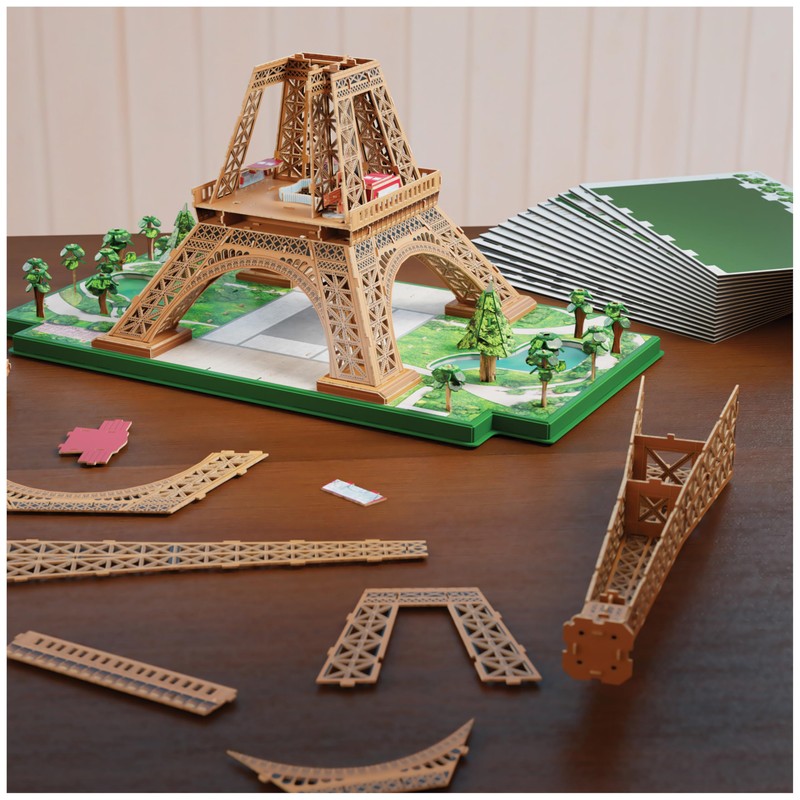 4D Build, Architect Series Eiffel Tower 3D Model Kit with
