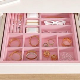 CHIHUT Rose Pink Soft Velvet Flock Contact Paper Roll for Jewelry Drawer Box Lining 12”x100” Felt Fabric Wallpaper