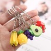 TENDYCOCO Cute Small 10 Piece Fruit Key Chain Key Ring