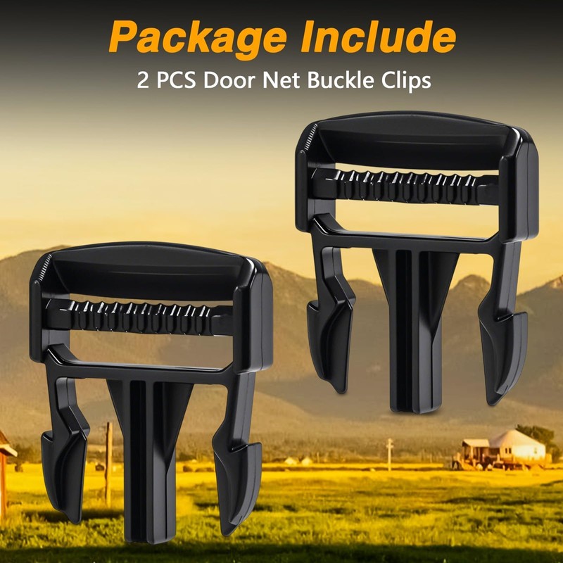 FUSCH 2 PCS Door Net Buckle Clips Compatible with Polaris