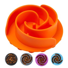 Slow Feeder Dog Bowls Insert, Animire Soft Silicone Slow Eating Dog Food Bowl for Small, Medium and Large Dogs, Compatible with Regular and Elevated Dog Bowls