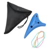 Ocarina Instrument, Ocarina Plastic Blue Easy Playing for Home