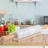SIPARUI Marble Rolling Pin with Wooden Cradle Thick Handle Set