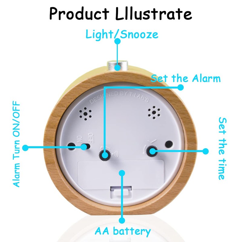 EC VISION Handmade Classic Small Round Silent Table Snooze Beech