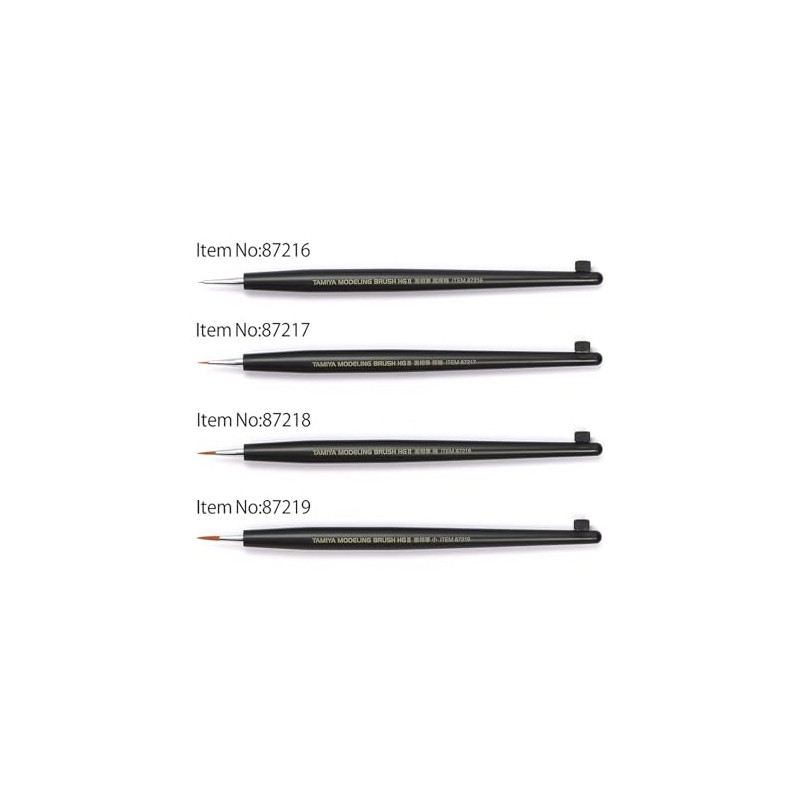 TAMIYA 87218 HG II Point Fine Synthetic Hair Brush, Craft