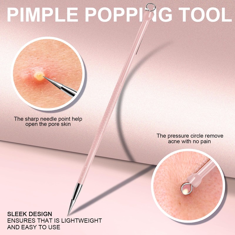 Teenitor Pimple Extractor Acne Treatment Tool Blackhead Comedone Removal 2-in-1