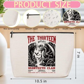 Fantasy Drogon Makeup Bag, Book Lovers Gifts Fantasy Novel Merch Cosmetic Bag, Bookish Gifts Book Club Gifts for Women Girl Book Fans Best Friends Mom, Toiletry Bag for Christmas Halloween Birthday