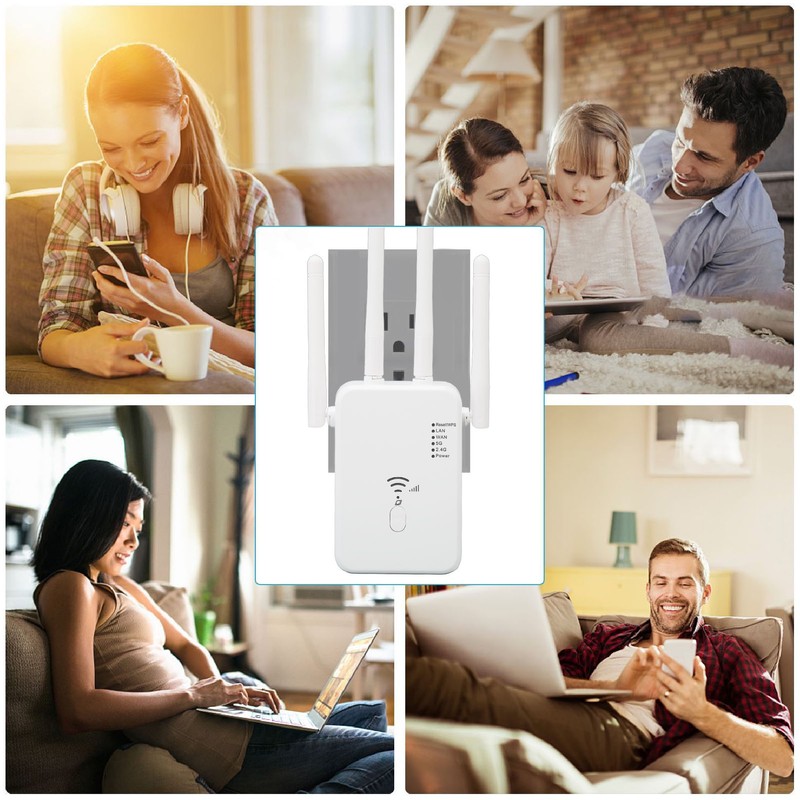 WiFi Extender Professional 1200Mbps Gigabit High Power 5G Dual Band