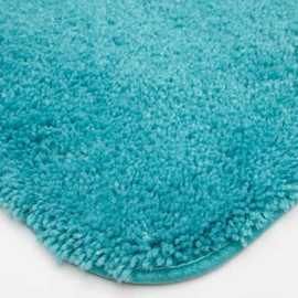 Teal Blue Color Machine Washable, Nylon Material, Rugs for Bathroom Floor 1 5" X 2 Size, Soft & Warm Plush Feel, Stain & Fade-Resistant | All Season Luxuriously Thick, Lavish Coziness, Highly Durable