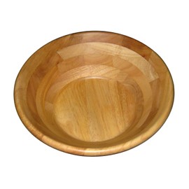 Yamako 32037 Natural Wood Salad Bowl, Natural, 11.8 inches (30 cm)