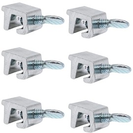 NU-SET Lock | Sliding Window Lock | Thumb Screw Window Lock for Window Security | Home Improvement & Door Hardware (Aluminum, 6 Pack)