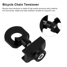 Bike Chain Adjuster, Wear Resistant Compact Bicycle Chain Tensioner for Cycling for Bicycle Repair Shop for Men Women(black)