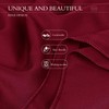Eychei Burgundy Chiffon Scarf, Soft Breathable Chiffon Shawls and Wraps,