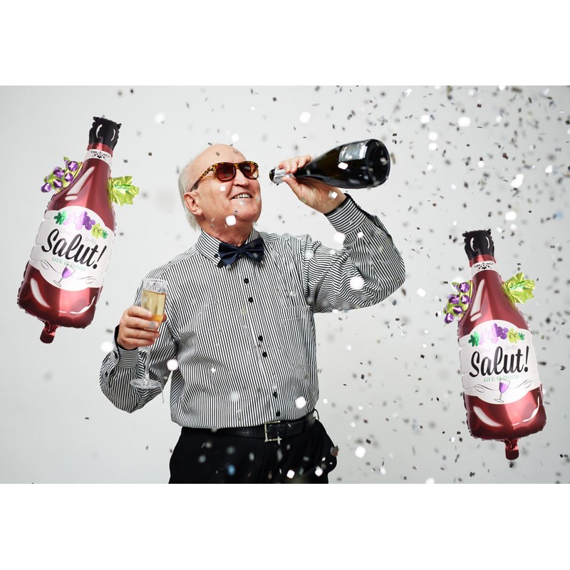 2 Pcs grape Bottle Foil Balloons Birthday Engagement Bachelorette Party