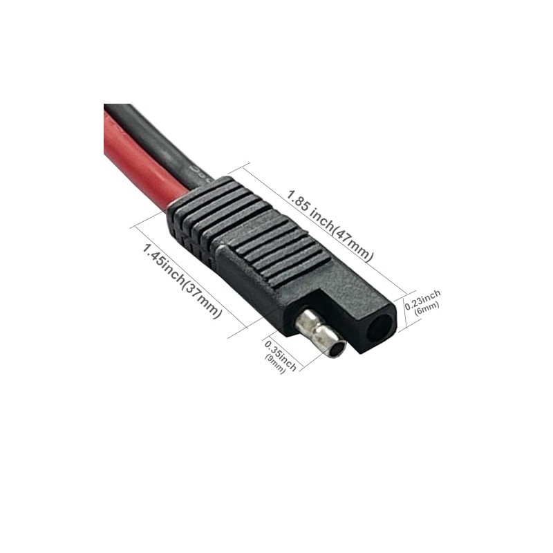 jasavdio 2Pack SAE to EC5 Male Plug Quick Connection Adapter