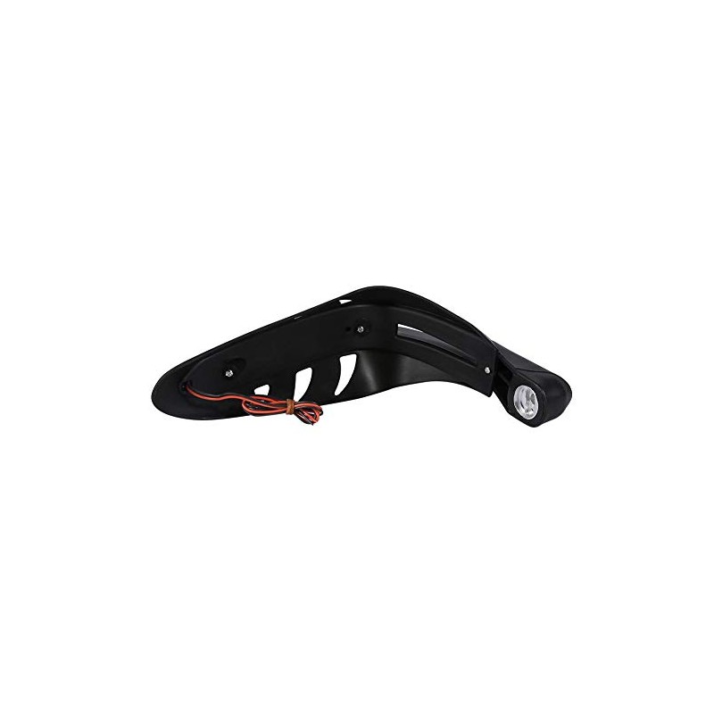 KIMISS Protector para manillar de moto, con luces LED, universal,